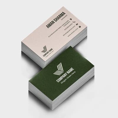 Textured Paper Visiting Cards