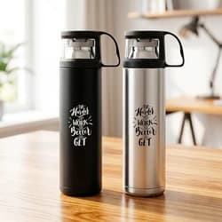 Hot & Cold Cup Based Lid Bottle