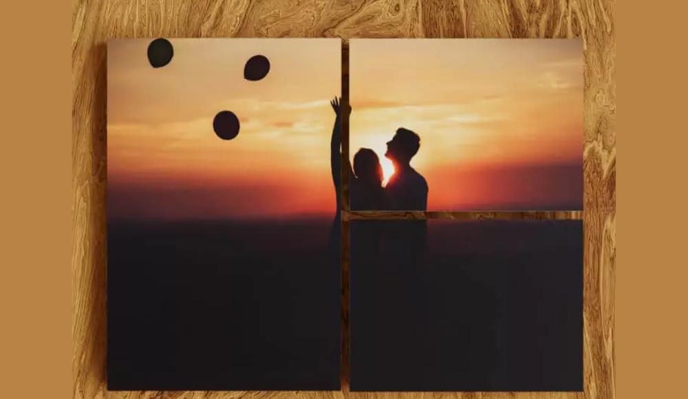 Split Canvas Photo Frame as photo gift