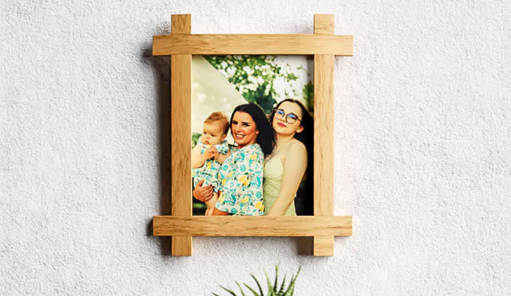 wooden photo frame for birthday