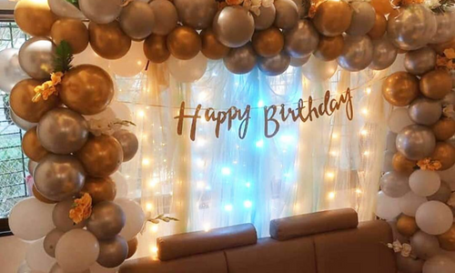 Balloon Arch for birthday decoration