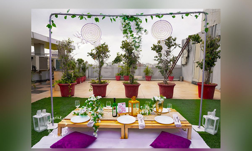 Bohemian Seating Terrace Decoration Ideas For Birthday Parties