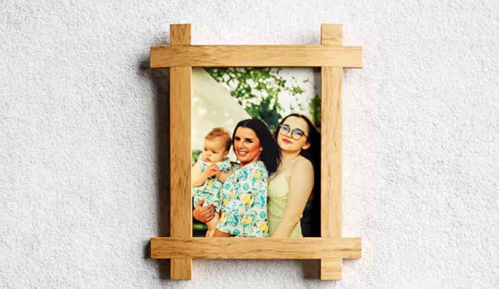 wooden photo frame for mothers day gift
