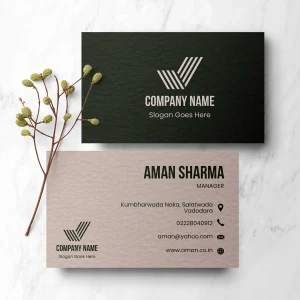Matte visiting card