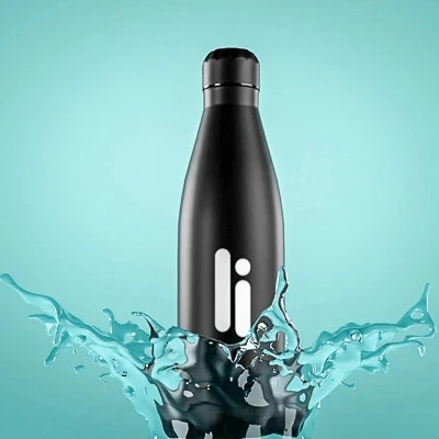 steel sports water bottle