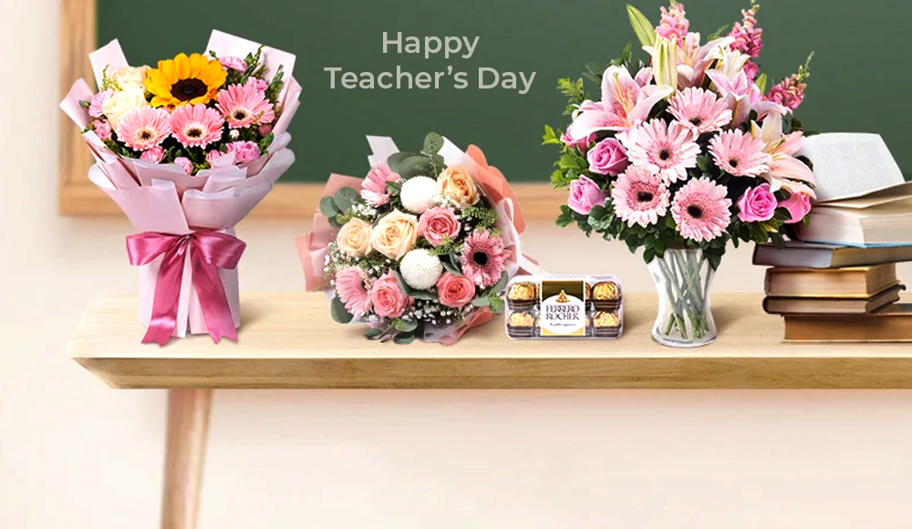 Flower Arrangements for Happy Teachers Day Decoration