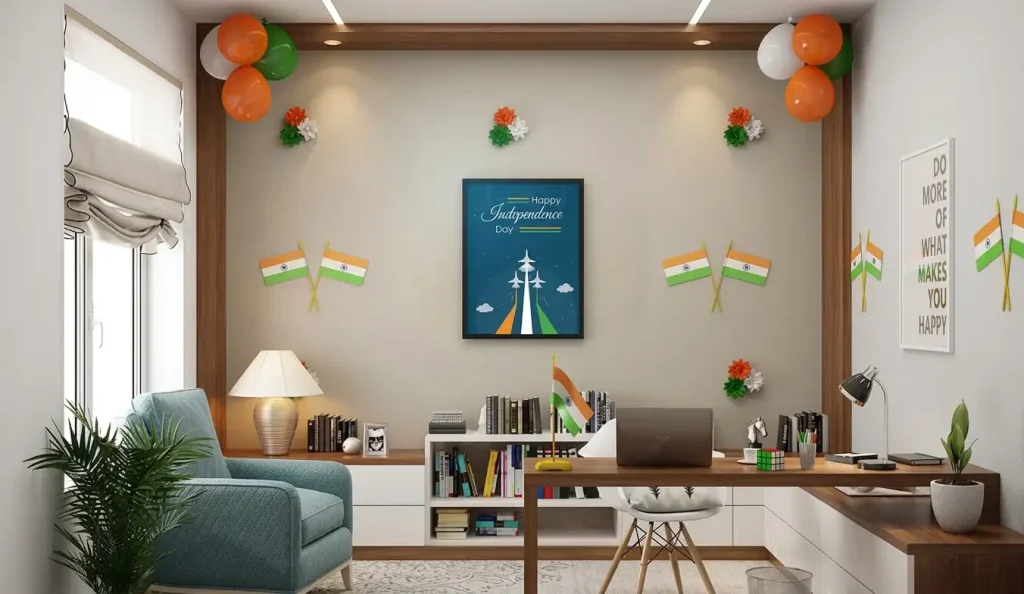 Tricolor Balloons and Ribbons