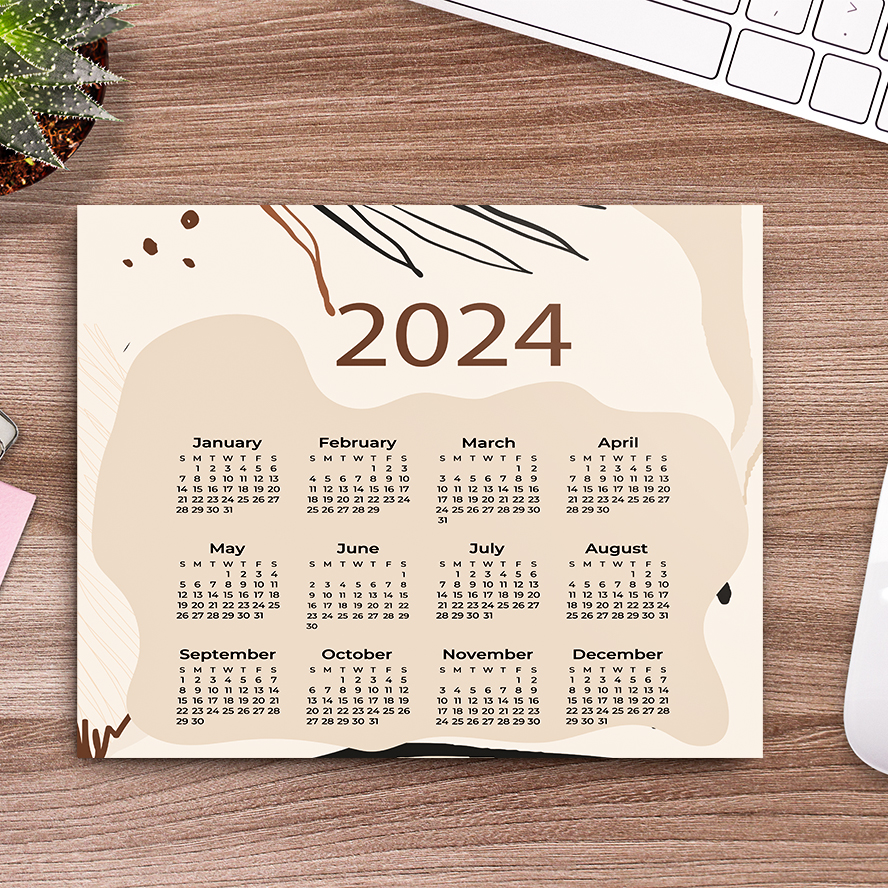 bulk mousepad calendar 2024