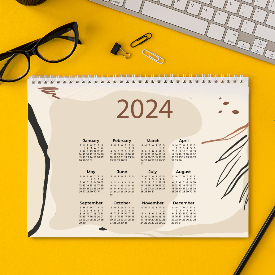 bulk desk calendar printing 2024