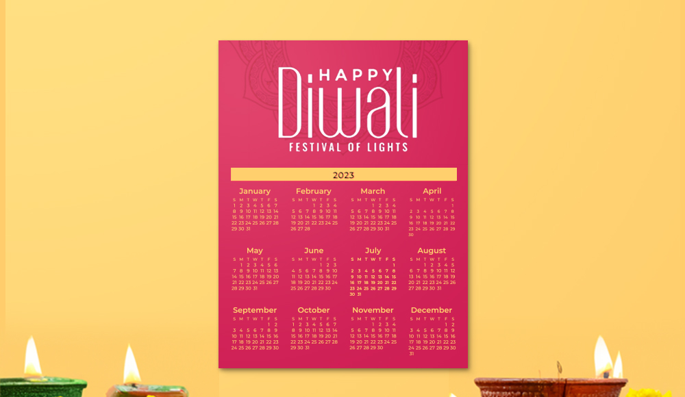 Customized Calendars for Diwali Gift Ideas for Staff