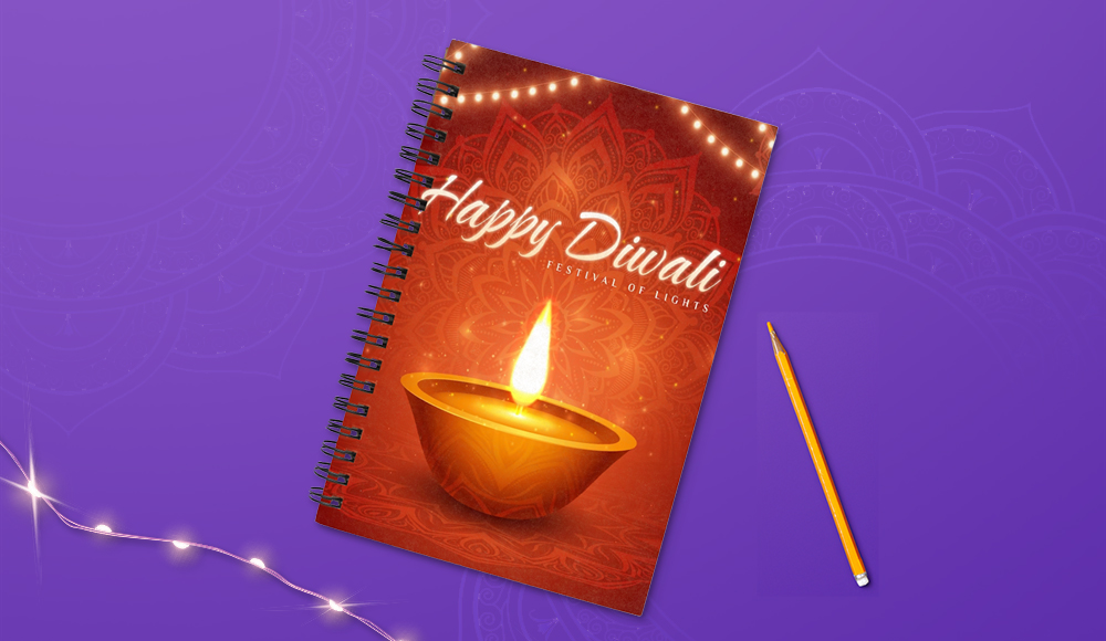 Diwali-themed Notebooks for Gift Ideas for Employees on Diwali