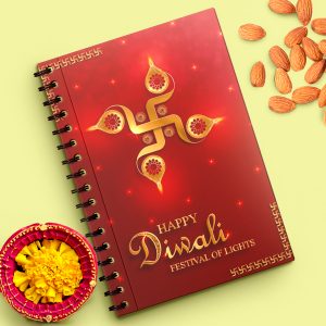 personalised notebook for diwali