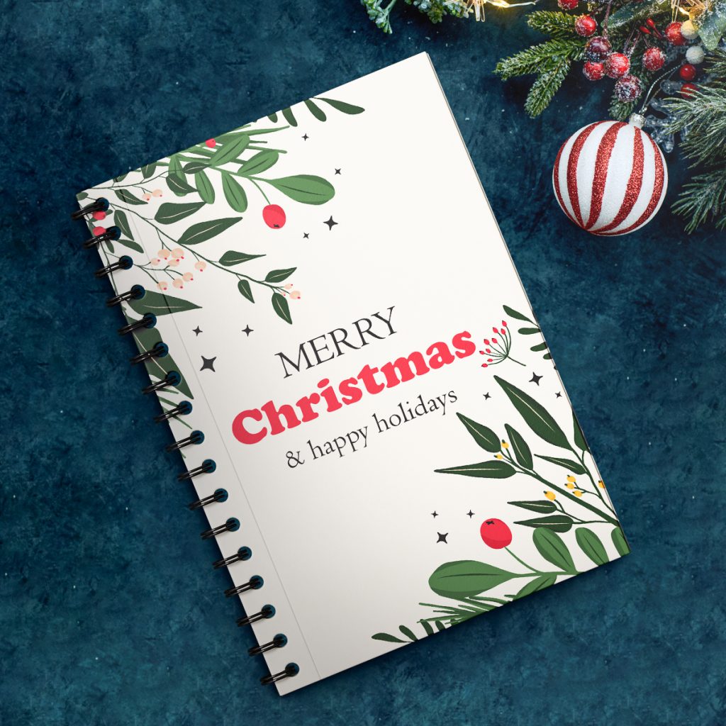 custom notebook for christmas