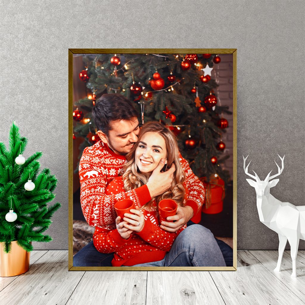 custom photo plaque for christmas