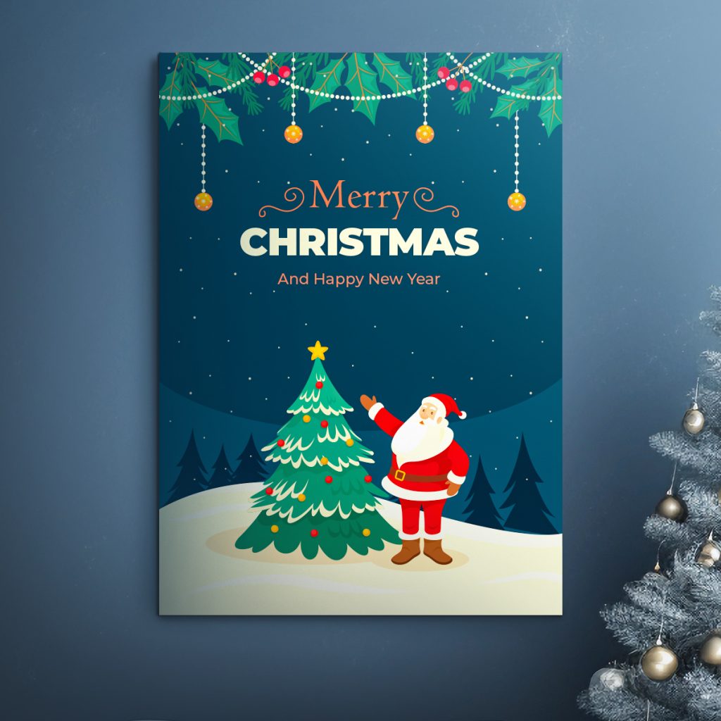 customised poster for christmas