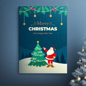 customised poster for christmas