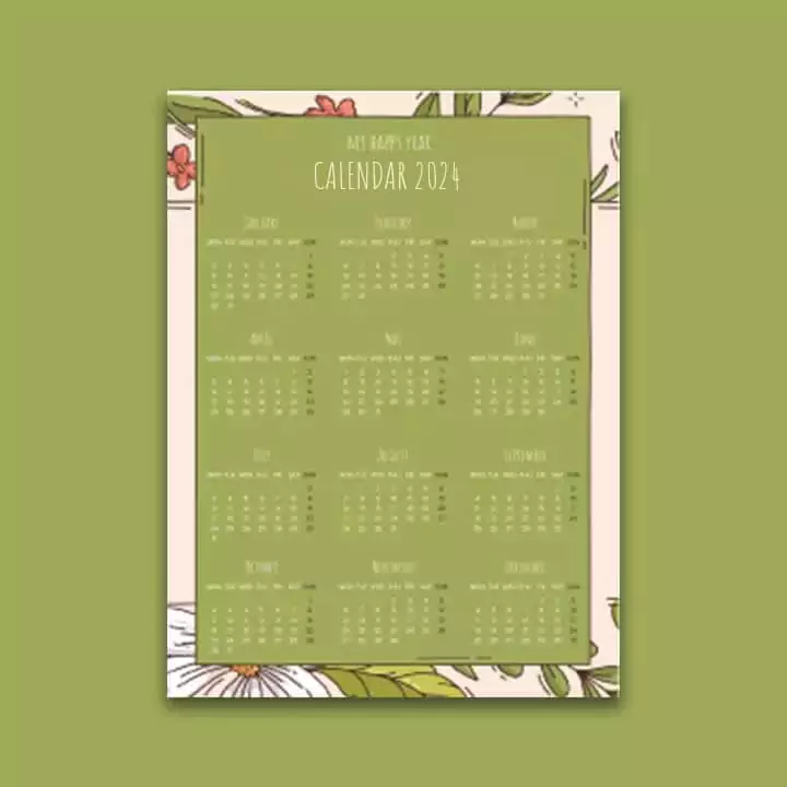 Nature-Inspired Calendar Designs
