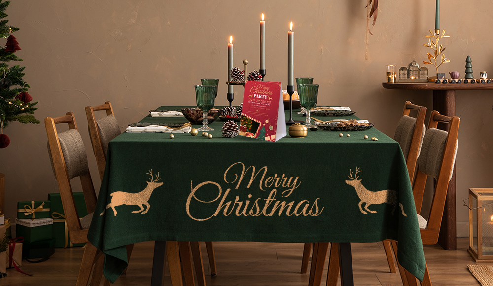 Christmas Table Decorations with Woodland Charms