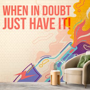 Abstract wall graphics