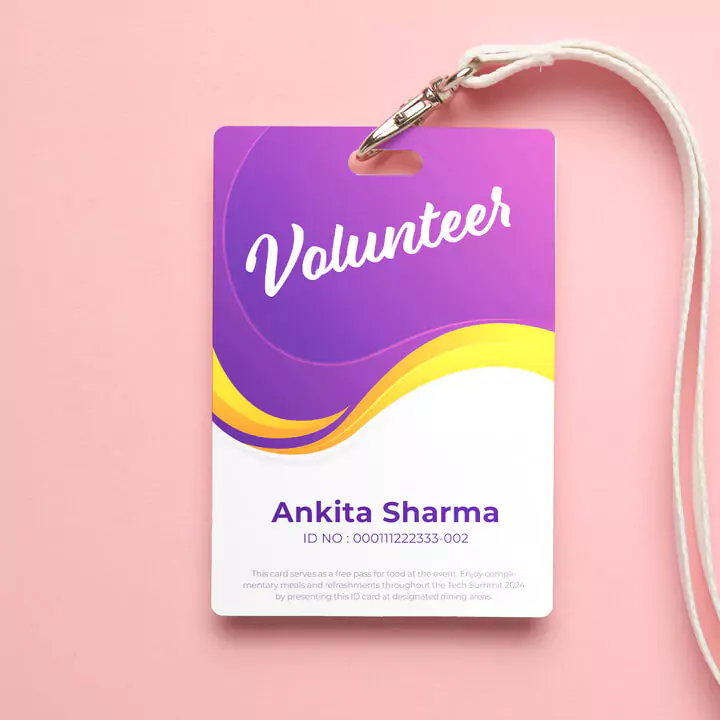 id card for event employees
