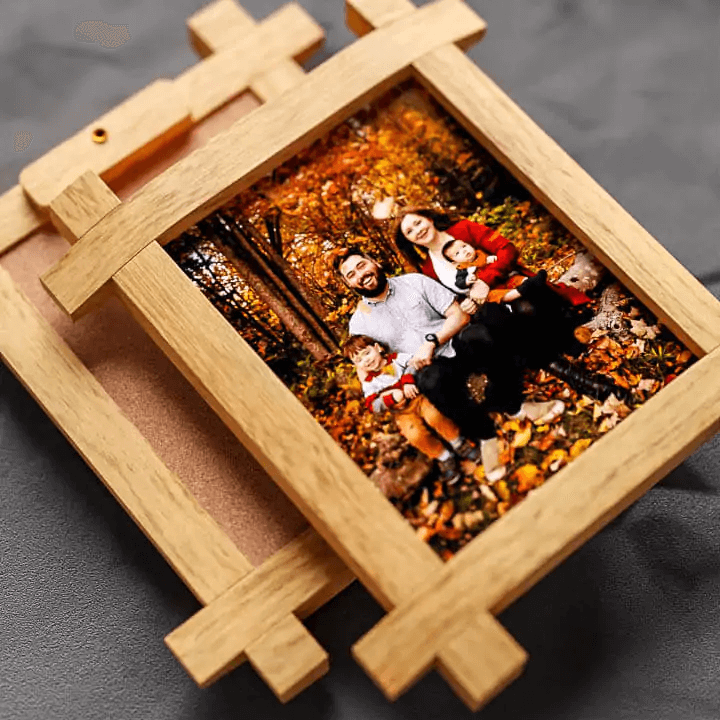 Wooden photo frame