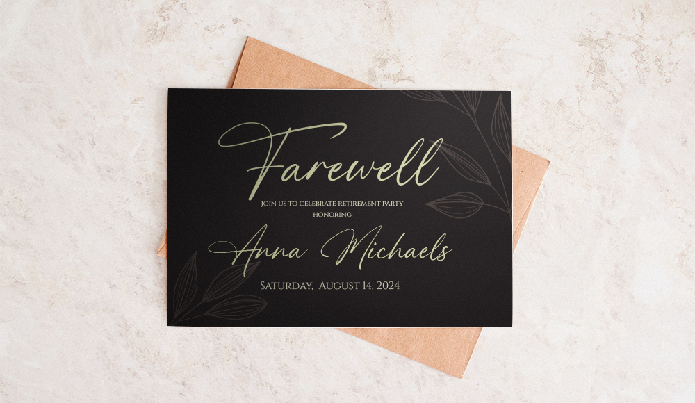 Farewell Invitation Cards