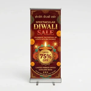 Custom Diwali sale themed Standee