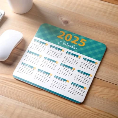 mouse pad calendar 2025