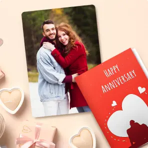 photo frames and greeting cards as gift