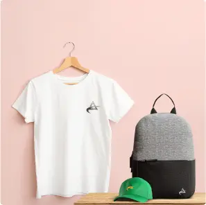 custom apparels like bags, caps and tshirts