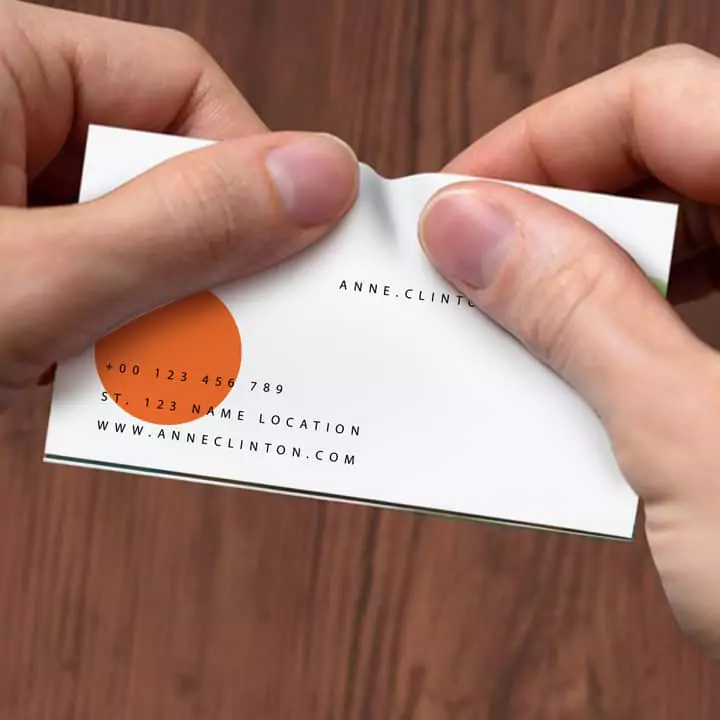 non-tearable visiting cards