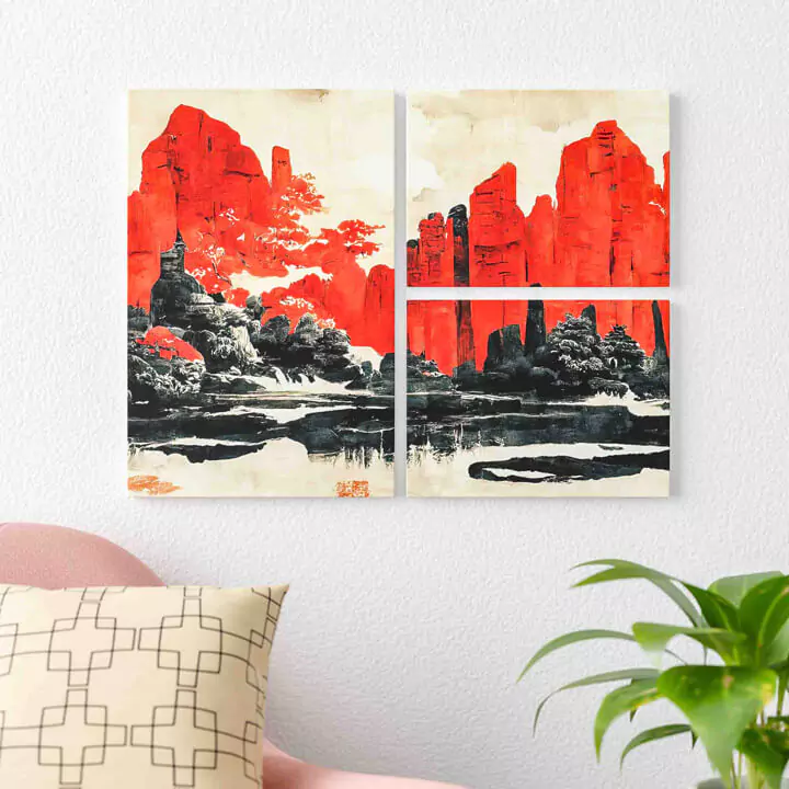 spilt canvas gallery wrap