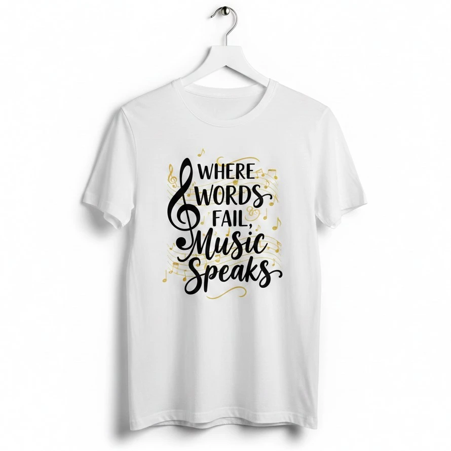 Musical Quotes T-shirt Design Ideas
