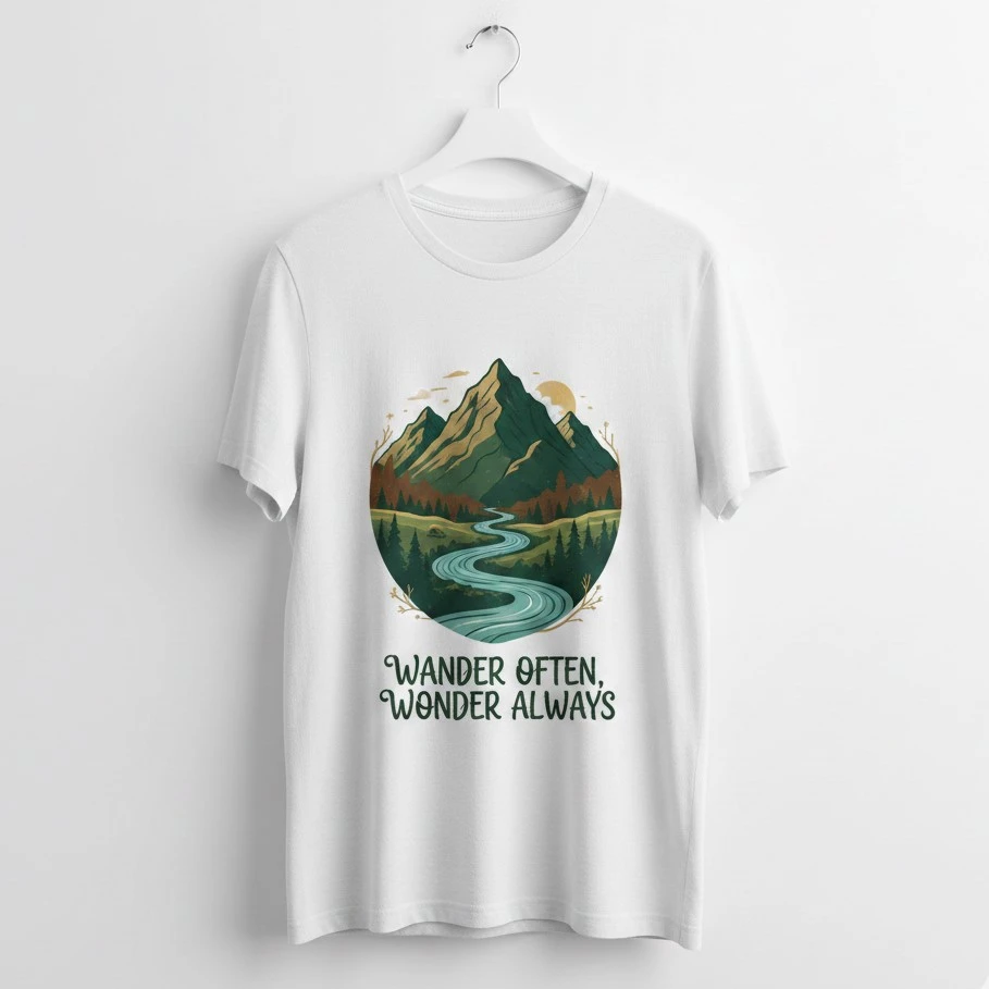 Nature-Inspired Images and Quotes T-shirt Design Ideas