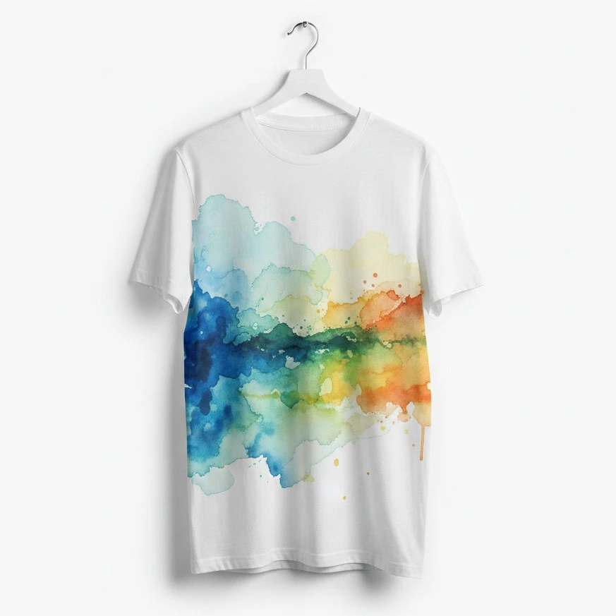 Watercolor Effects T-shirt Design Ideas