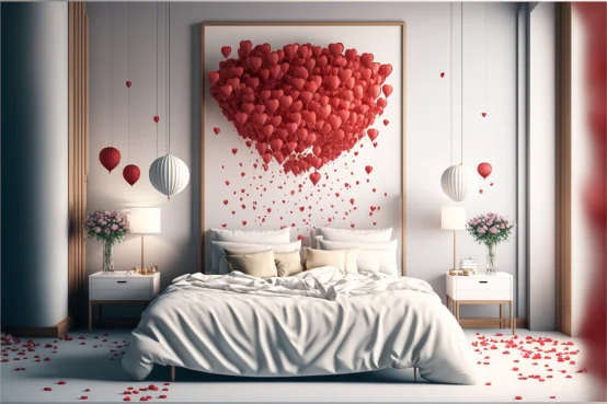 Valentine’s Day Room Decoration For Bedroom