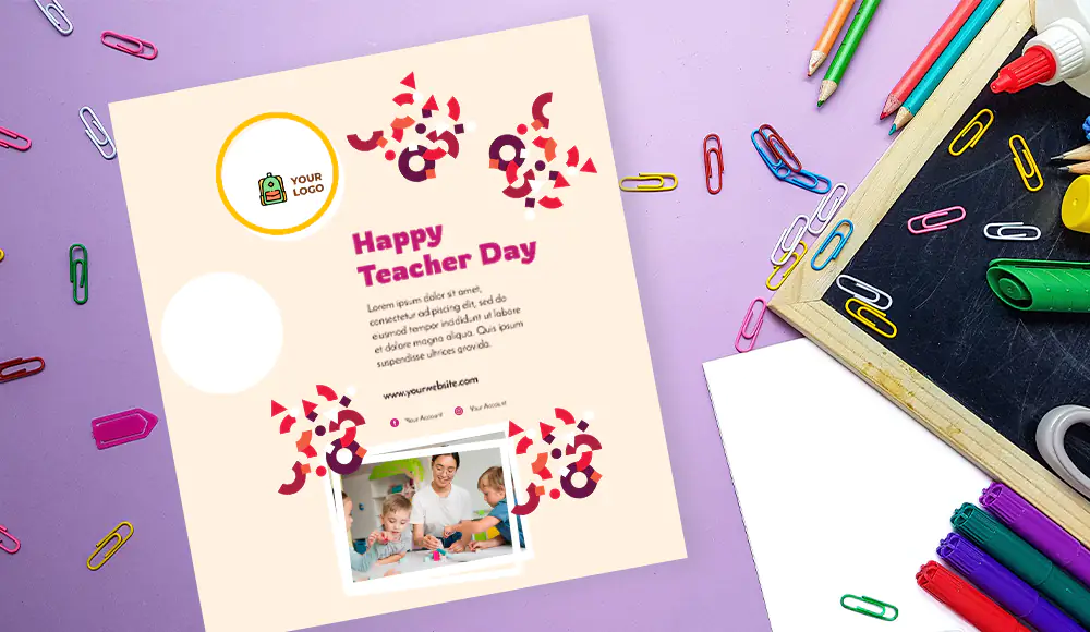 teachers day greeting card