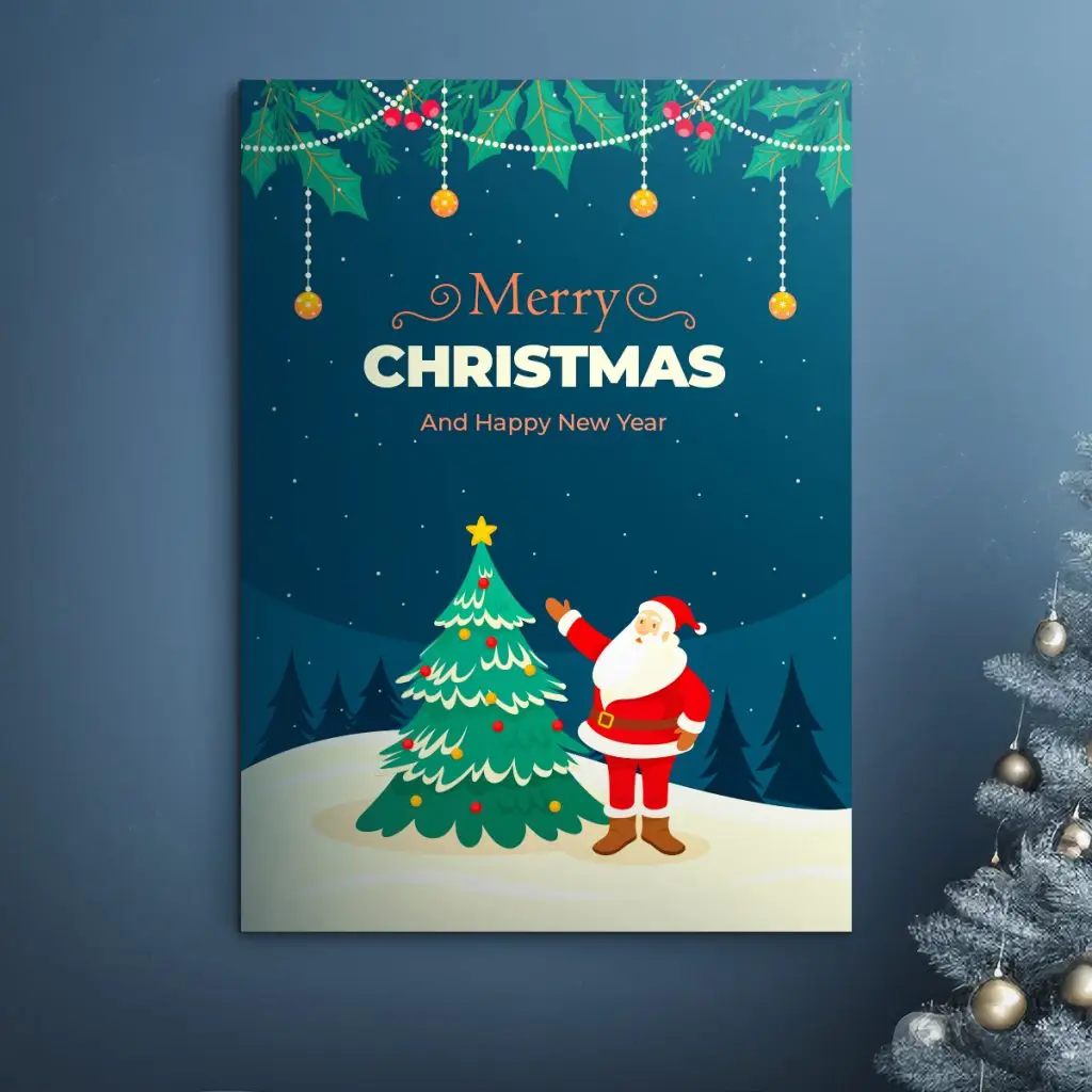 customised poster for christmas
