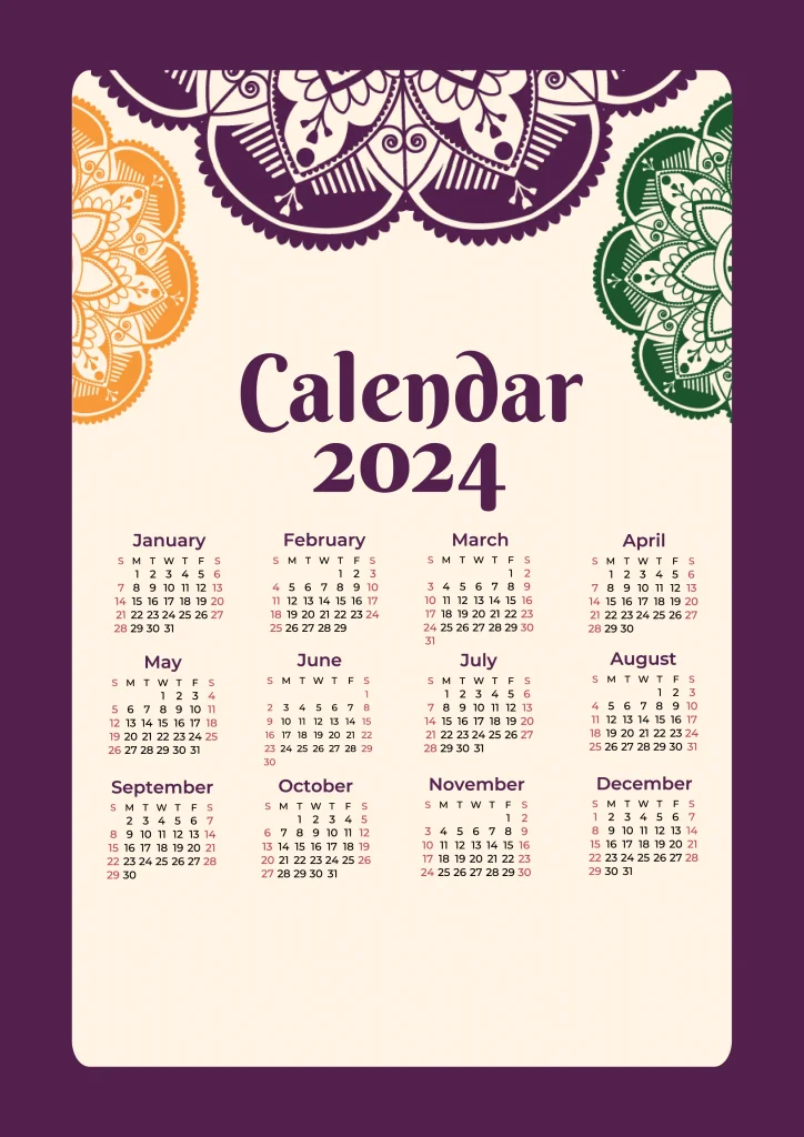 calendar 2024